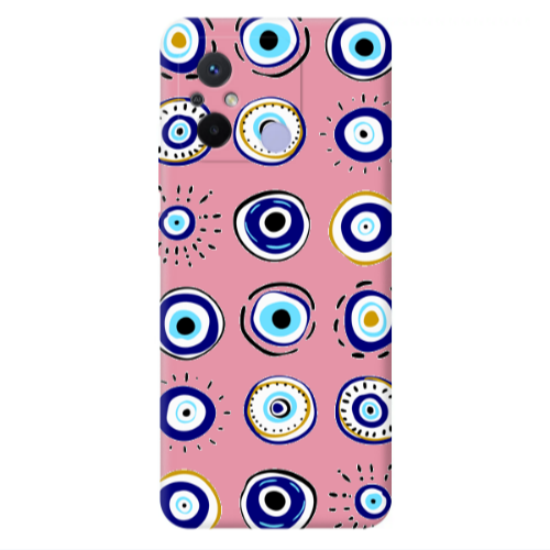 Xiaomi Redmi 12C Beads Pink Colored Silicone TPU Θήκη