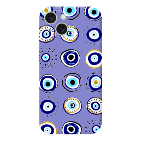 Apple iPhone 15 Plus Beads Purple Colored Silicone TPU Θήκη