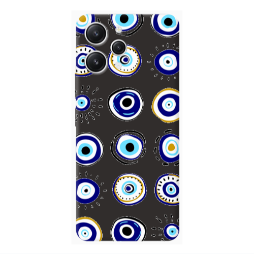 Xiaomi Redmi 12 Beads Black Colored Silicone TPU Θήκη