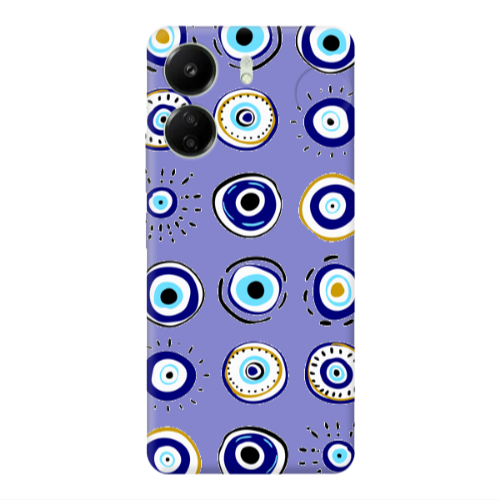 Xiaomi Redmi 13C Beads Purple Colored Silicone TPU Θήκη
