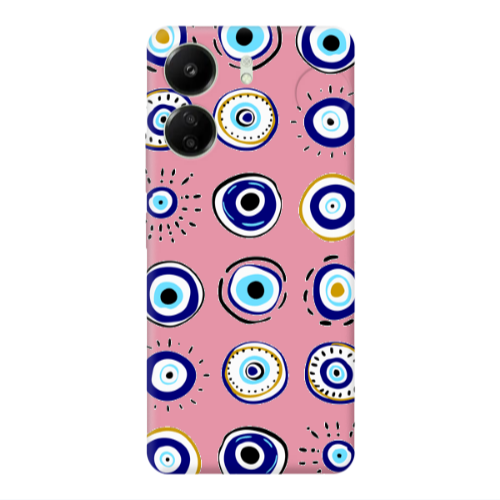 Xiaomi Redmi 13C Beads Pink Colored Silicone TPU Θήκη