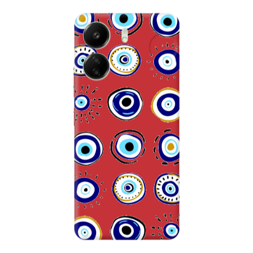 Xiaomi Redmi 13C Beads Red Colored Silicone TPU Θήκη