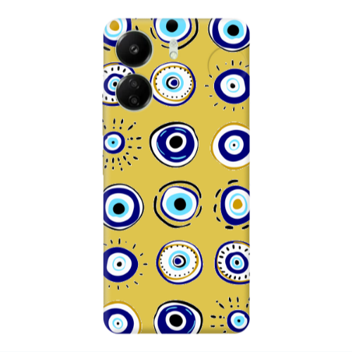Xiaomi Redmi 13C Beads Yellow Colored Silicone TPU Θήκη