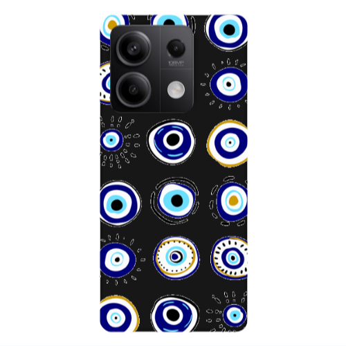 Xiaomi Redmi Note 13 5G Beads Black Colored Silicone TPU Θήκη