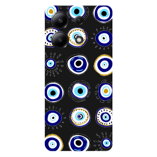Xiaomi Redmi Note 13 4G Beads Black Colored Silicone TPU Θήκη