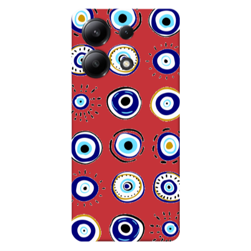 Xiaomi Redmi Note 13 4G Beads Red Colored Silicone TPU Θήκη