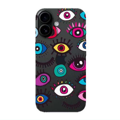Apple Iphone 16 plus Multiple eyes Transparent Silicone TPU Θήκη