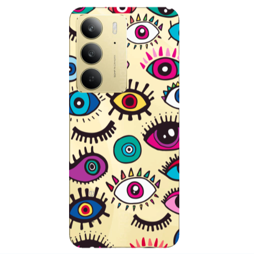Realme C 75 Multiple eyes Transparent Silicone TPU Θήκη