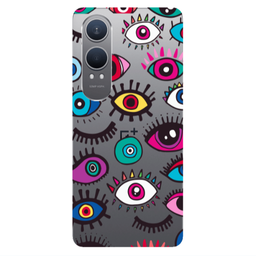 Oneplus Nord Ce 4 lite Multiple eyes Transparent Silicone TPU Θήκη