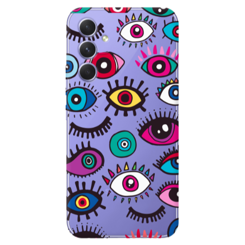 Samsung A56 Multiple eyes Transparent Silicone TPU Θήκη