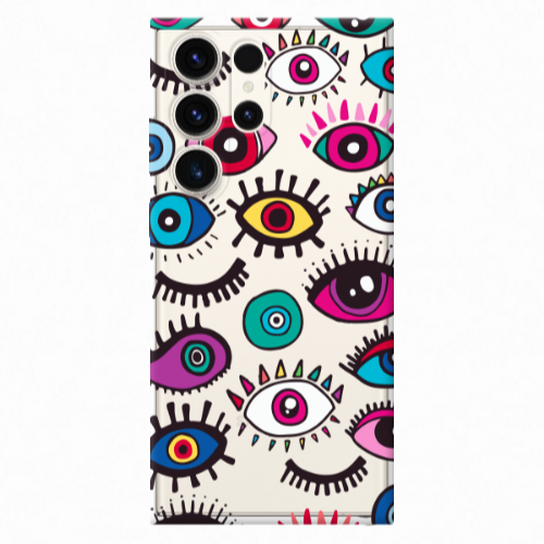 Samsung S25 Ultra Multiple eyes Transparent Silicone TPU Θήκη