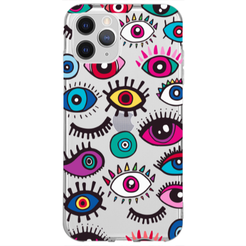 Apple iPhone 13 Pro Max Multiple eyes Transparent Silicone TPU Θήκη