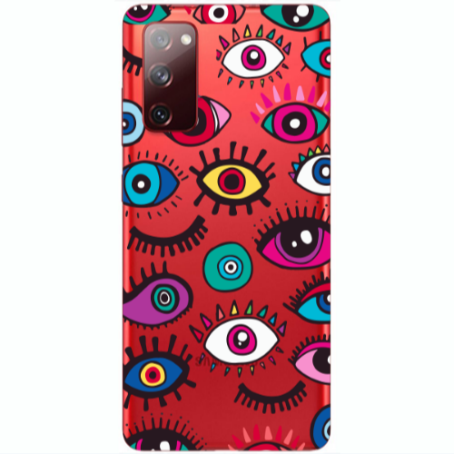 Samsung S20 FE Multiple eyes Transparent Silicone TPU Θήκη