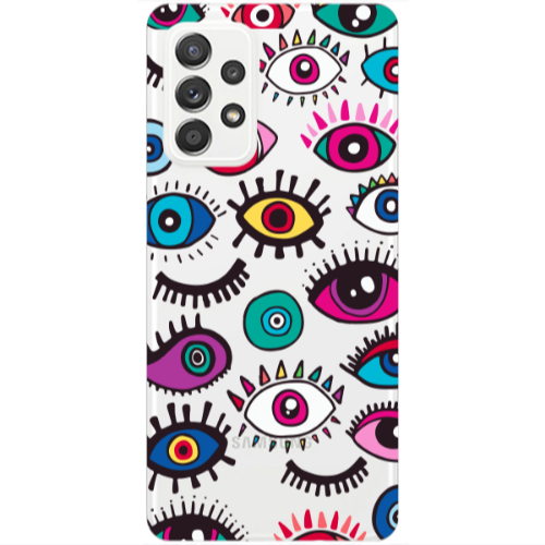 Samsung A53 Multiple eyes Transparent Silicone TPU Θήκη