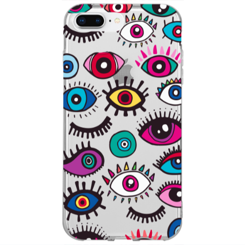 Apple iPhone 7 Plus Multiple eyes Transparent Silicone TPU Θήκη