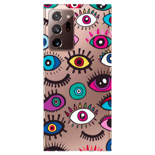 Samsung Note 20 Ultra Multiple eyes Transparent Silicone TPU Θήκη