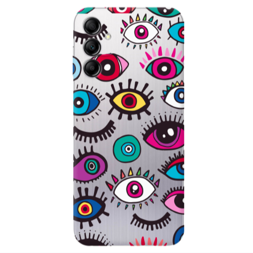 Samsung A24 Multiple eyes Transparent Silicone TPU Θήκη
