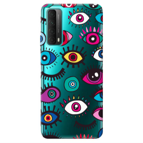 Huawei P Smart 2021 Multiple eyes Transparent Silicone TPU Θήκη