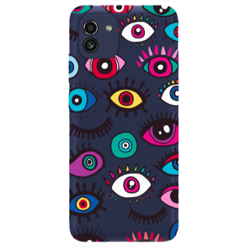 Samsung A03 Multiple eyes Transparent Silicone TPU Θήκη