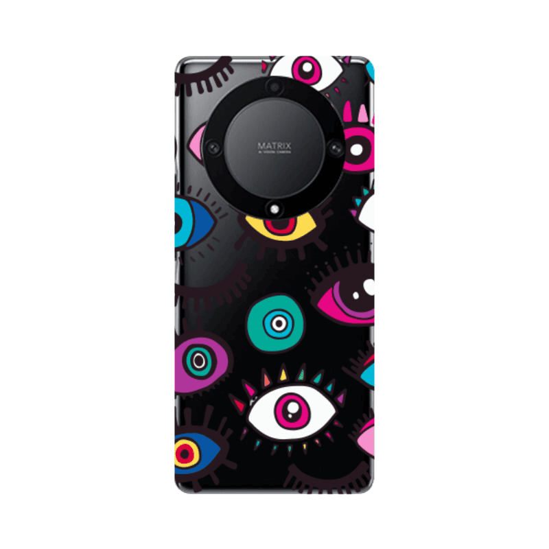 Honor Magic5 Lite 5G Multiple eyes Transparent Silicone TPU Θήκη