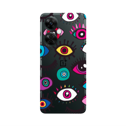 Oneplus Nord CE 3 Lite 5G Multiple eyes Transparent Silicone TPU Θήκη