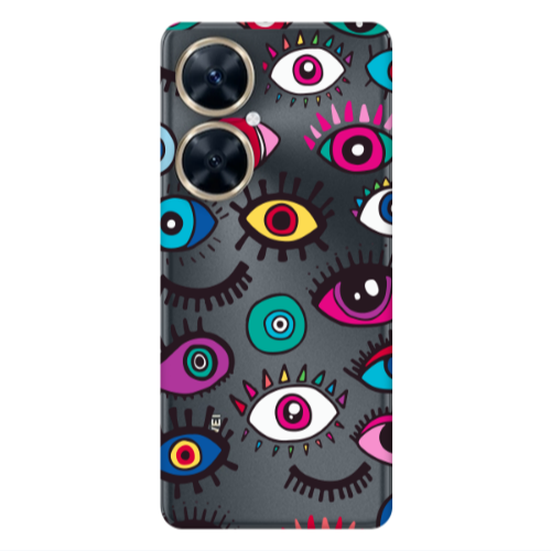 Huawei Nova 11i Multiple eyes Transparent Silicone TPU Θήκη