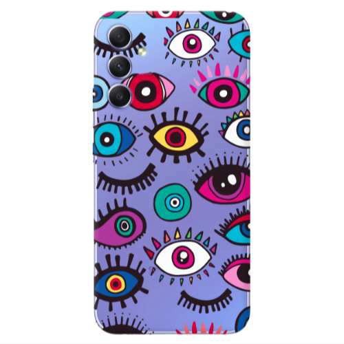 Samsung A25 Multiple eyes Transparent Silicone TPU Θήκη