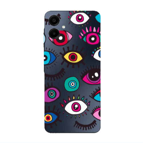 Samsung A06 Multiple eyes Transparent Silicone TPU Θήκη