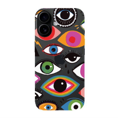 Apple Iphone 16 plus Colorful eyes Transparent Silicone TPU Θήκη