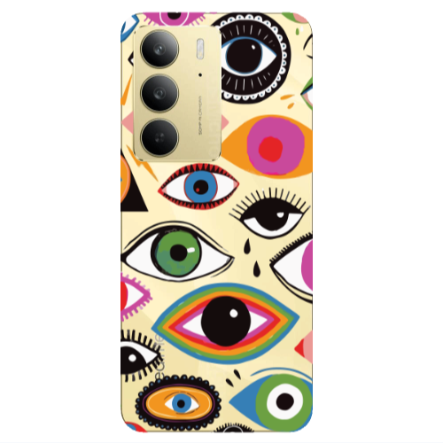 Realme C 75 Colorful eyes Transparent Silicone TPU Θήκη