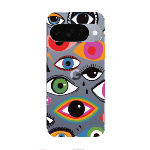Google Pixel 10 Colorful eyes Transparent Silicone TPU Θήκη