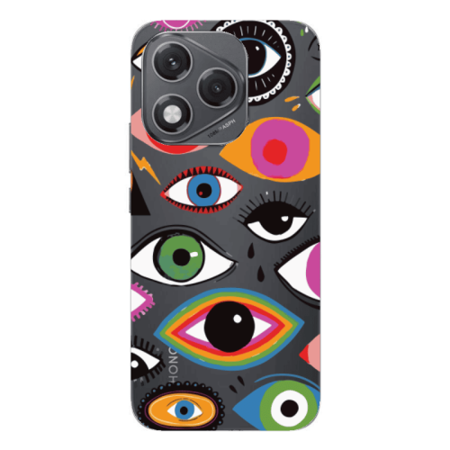 Honor 400 Lite Colorful eyes Transparent Silicone TPU Θήκη