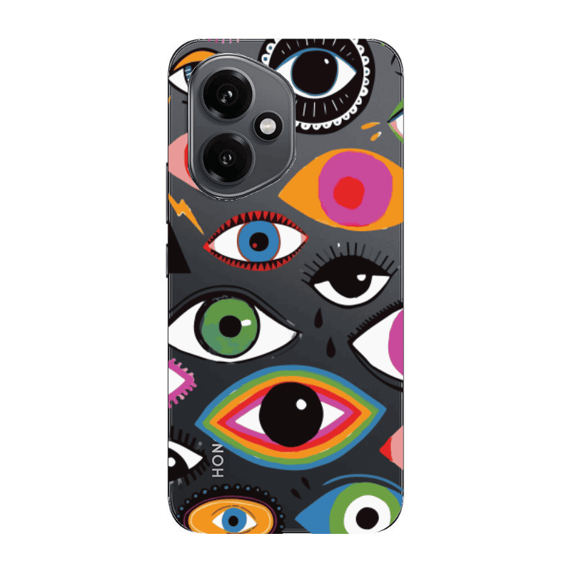 Honor Magic 400 Colorful eyes Transparent Silicone TPU Θήκη