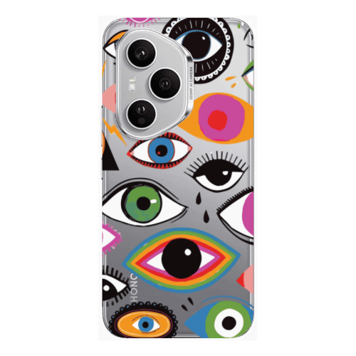 Honor Magic 400 Pro Colorful eyes Transparent Silicone TPU Θήκη