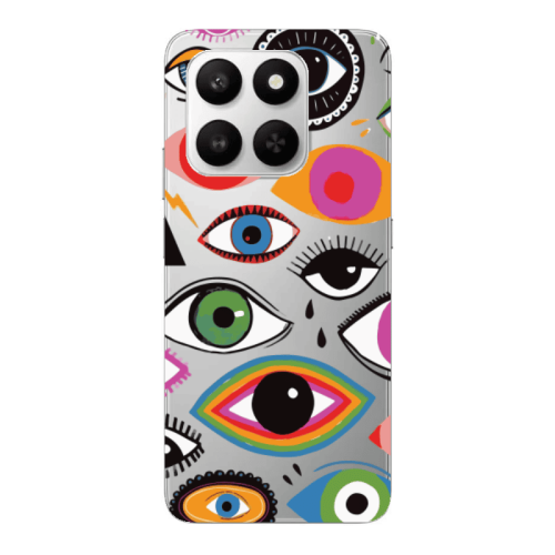 Honor Magic 400 Smart Colorful eyes Transparent Silicone TPU Θήκη