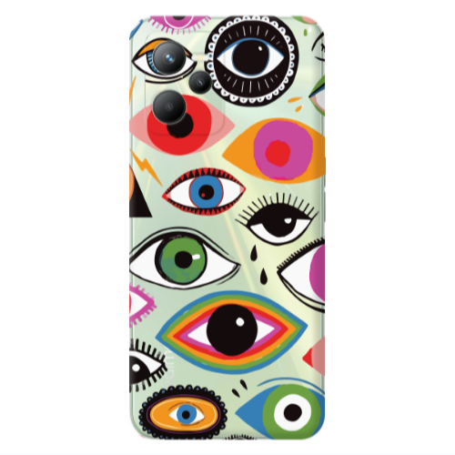 Realme C35 Colorful eyes Transparent Silicone TPU Θήκη