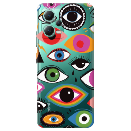 Xiaomi Redmi Note 12 Pro Plus 5G Colorful eyes Transparent Silicone TPU Θήκη