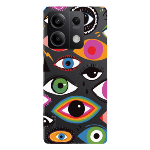 Xiaomi Redmi Note 13 5G Colorful eyes Transparent Silicone TPU Θήκη