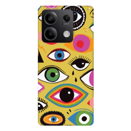 Xiaomi Redmi Note 13Pro 5G Colorful eyes Yellow Colored Silicone TPU Θήκη