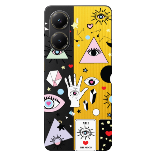 Xiaomi Poco X7 Pro Pyramid eyes Transparent Silicone TPU Θήκη