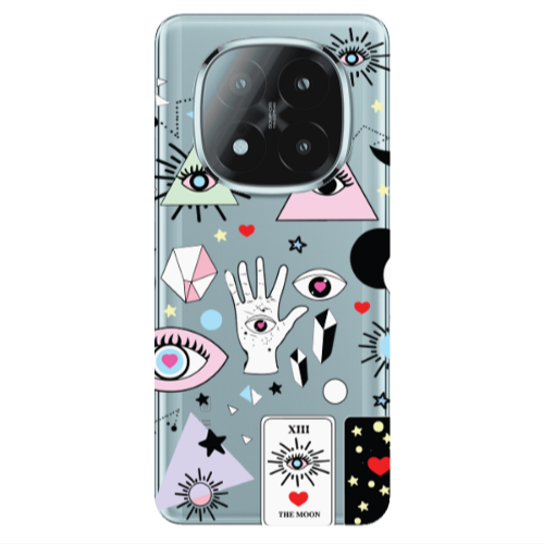 Xiaomi Redmi Note 14 Pro + 5g Pyramid eyes Transparent Silicone TPU Θήκη