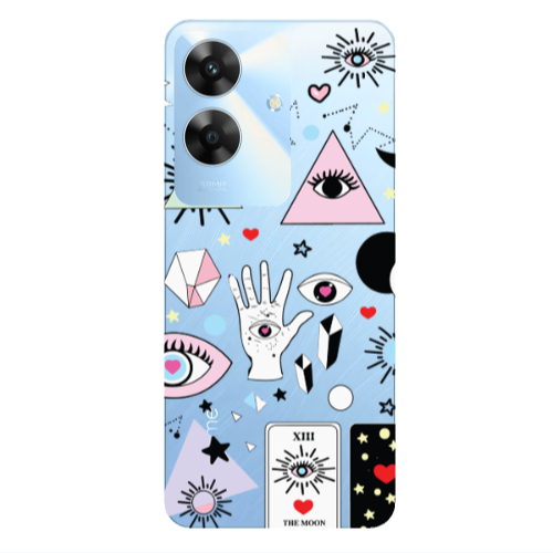 Realme Note 60 Pyramid eyes Transparent Silicone TPU Θήκη