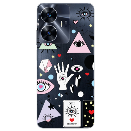 Realme Note 50 Pyramid eyes Transparent Silicone TPU Θήκη