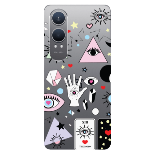 Oneplus Nord Ce 4 lite Pyramid eyes Transparent Silicone TPU Θήκη