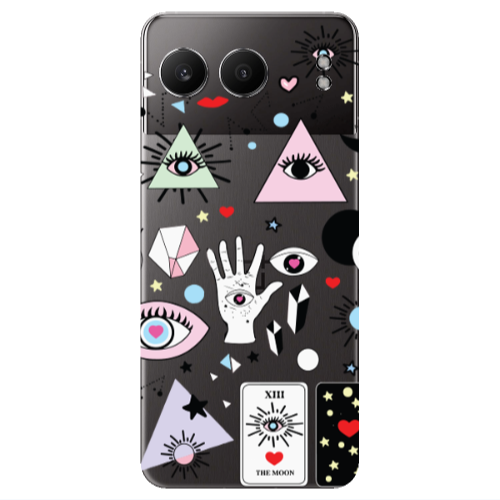 Oneplus Nord 4 Pyramid eyes Transparent Silicone TPU Θήκη