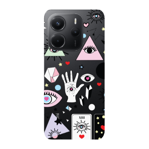 Xiaomi Redmi Note 14 Pyramid eyes Transparent Silicone TPU Θήκη