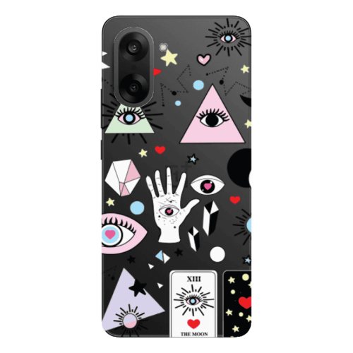 Oneplus Nord CE 5 Pyramid eyes Transparent Silicone TPU Θήκη