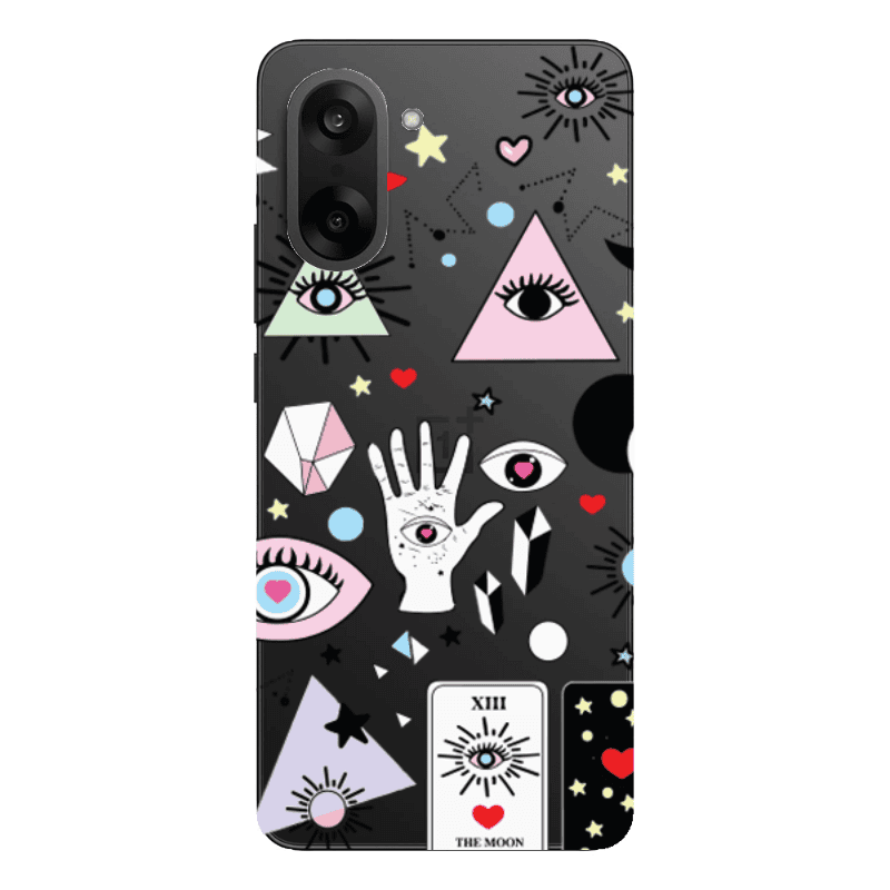 Oneplus Nord CE 5 Pyramid eyes Transparent Silicone TPU Θήκη