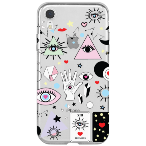 Apple iPhone Xr Pyramid eyes Transparent Silicone TPU Θήκη