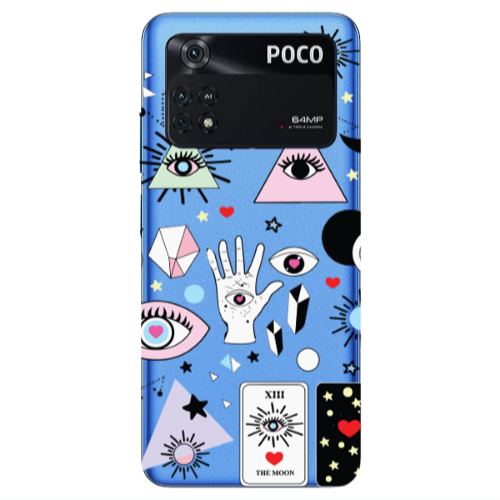 Xiaomi Poco M4 Pro 4G Pyramid eyes Transparent Silicone TPU Θήκη